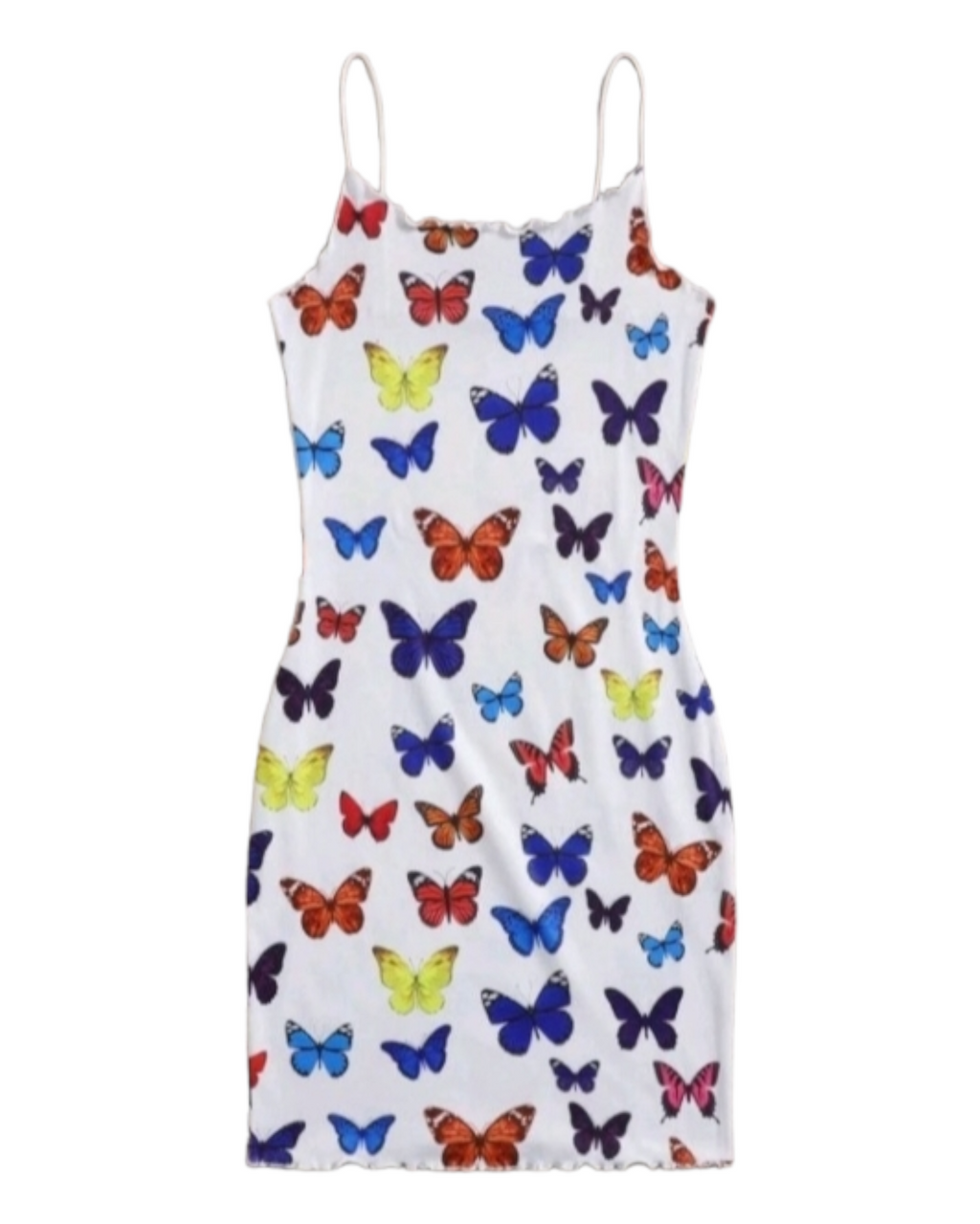 Butterfly print dress