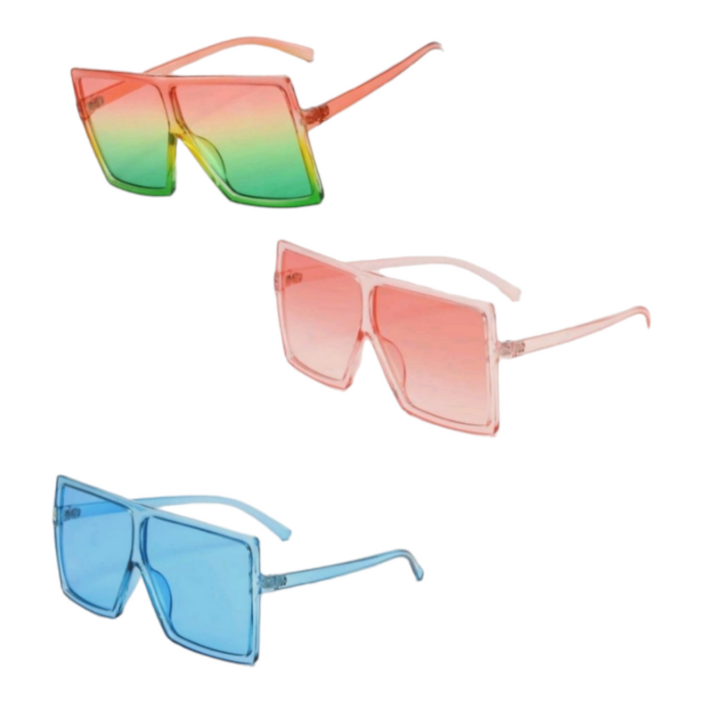 Flat Colored fashion sunglasses