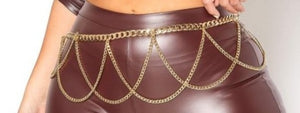 Plus size Gold waist chain