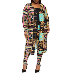 2 piece Duster and leggings outfit - Boss diva fashions