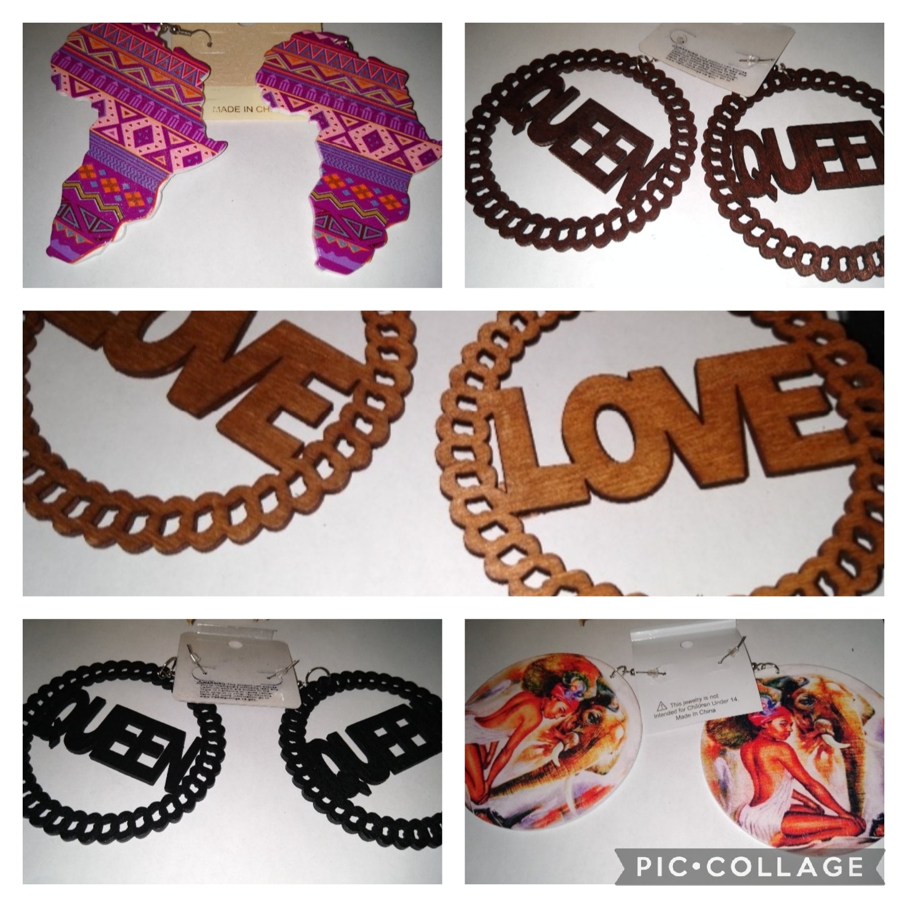 Fashion Wood Earrings