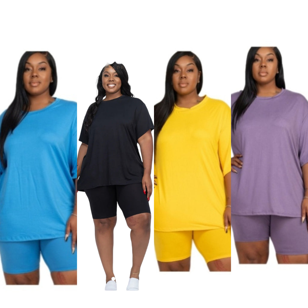 Plus Size Short Sets