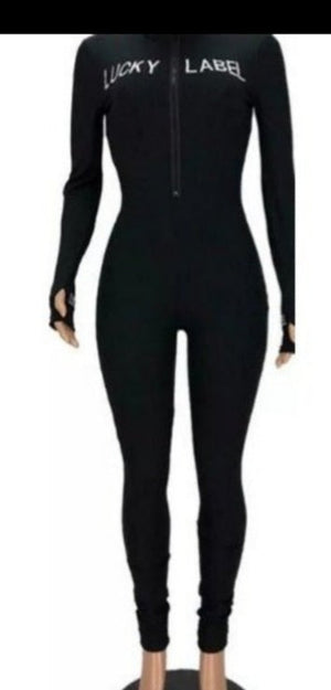 Hot Fashion Jumpsuit Black / Medium