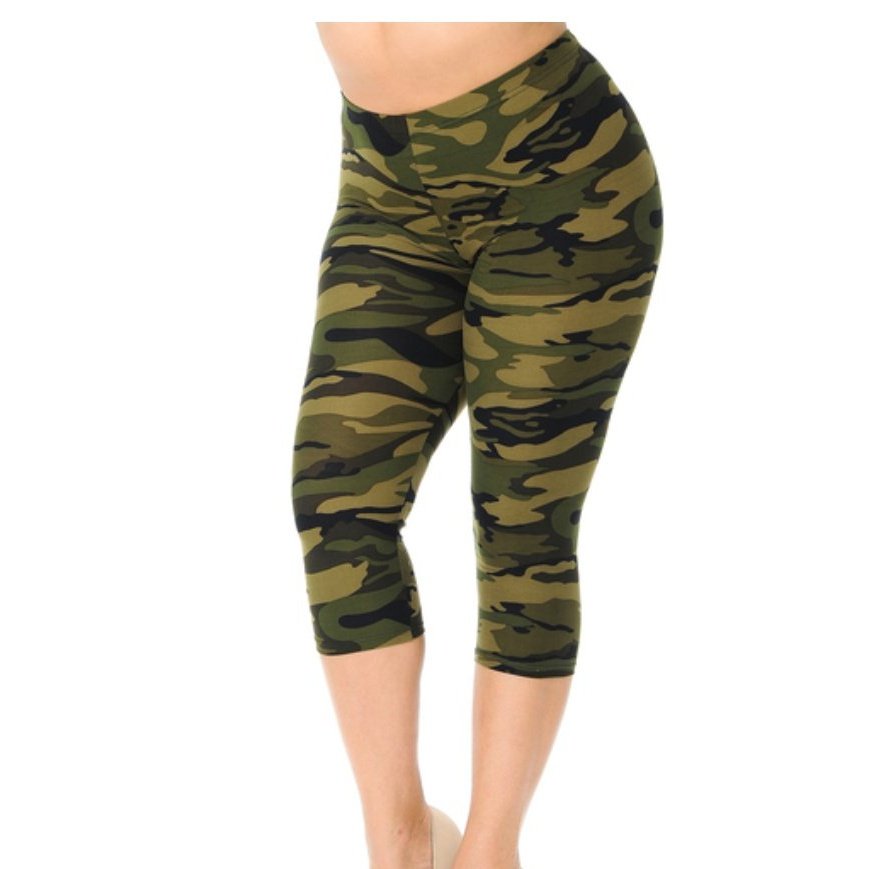 Camo capris - Boss diva fashions