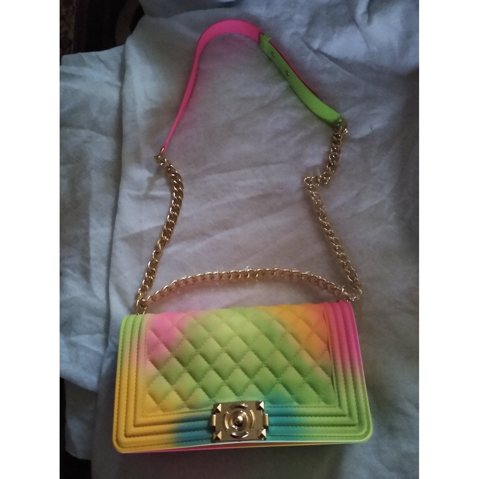 Multi colored Large jelly purse - Boss diva fashions