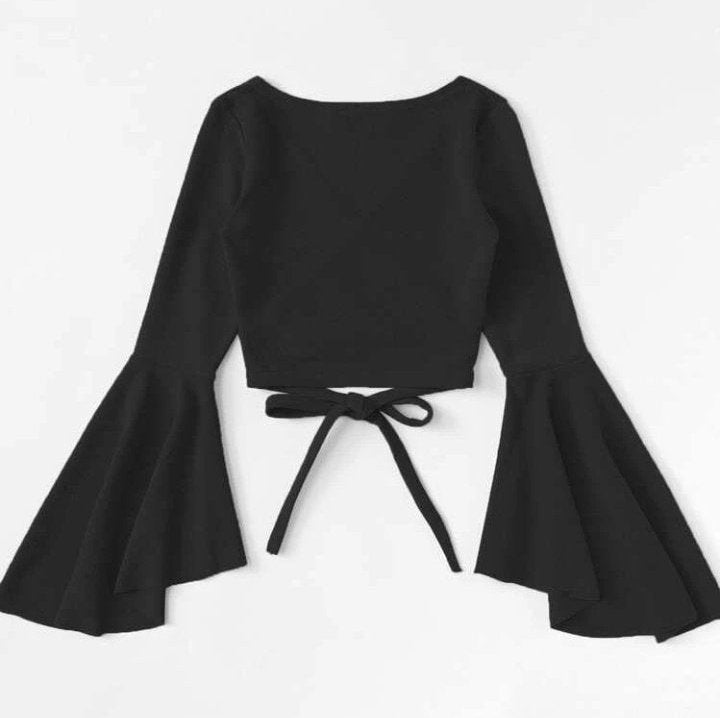 Sexy Plus size wrap crop top - Boss diva fashions