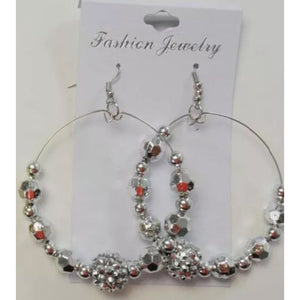 Silver retro like earrings - Boss diva fashions