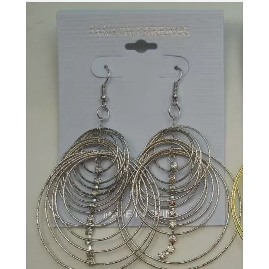 Silver retro like earrings - Boss diva fashions