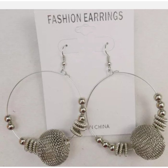 Silver retro like earrings - Boss diva fashions