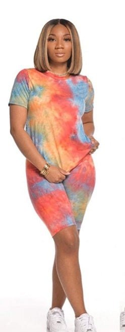 Tye Dye Short Set - Boss diva fashions