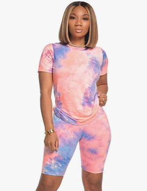 Tye Dye Short Set - Boss diva fashions