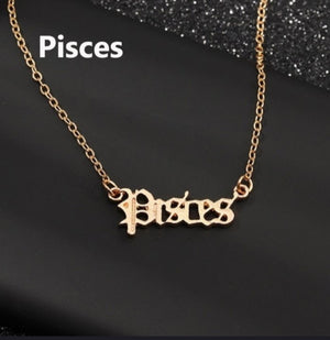 Zodiac necklace - Boss diva fashions